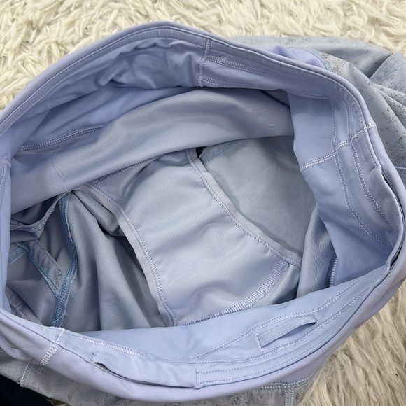 Lululemon Speed Up High-Rise Lined Short 4" Gravel Dust Pastel Blue Multi - Picture 4 of 6